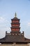 Wooden tower in Suzhou ancient town, Jiangsu, China