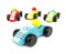 Wooden toys race cars