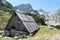 The wooden,traditional.shepherds mountain hut
