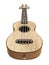 Wooden traditional soprano ukulele Right view 3D