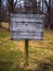 Wooden Trail Sign - Appalachian Trail