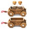 Wooden trailer car