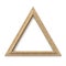 Wooden triangle shaped picture frame 3D
