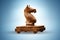 Wooden trojan horse - 3d rendering