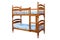 Wooden two-storeyed bed
