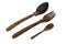 Wooden utensils and cutlery made of coconut