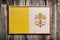 Wooden Vatican flag