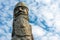 Wooden viking warrior called Erik den Raude in Vestrahorn/Stokksnes peninsula in iceland.