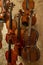 Wooden violin is very special musical instrument