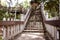 Wooden walkway stairs