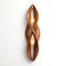 Wooden Wall Light With Double Curve Pattern - Rendered In Maya