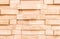 Wooden wall made up vertically stacked logs for background, Woodblocks pattern for Background