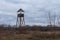 Wooden watchtower on the island of Khortytsia in Zaporizhzhia. Ukraine