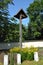 Wooden wayside shrine with Jesus on cross, Poland