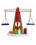 Wooden weighing beam balance, weighing scale, measurement scale toy for kids.