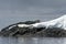 Wooden whaling boat aground in Antarctica