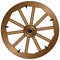 Wooden wheel for an old wagon