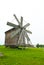 Wooden wind mill on Kizhi