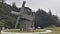 Wooden windmill in Fort Ross, USA