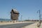 Wooden windmill in Nesebar - historical town  on the wester bank of the Black Sea, Bulgaria, Europe