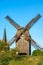 The wooden windmill in Werder, Brandenburg, Germany