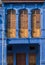 Wooden window shutters - famous local architecture in Georgetown, Penang, Malaysia.