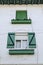 Wooden windows of Traditional and colorful basque houses