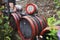 Wooden wine barrel