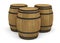 Wooden wine barrels alcohol beer barrel