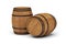 Wooden wine barrels alcohol beer barrel