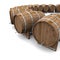 Wooden wine or beer barrels