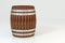 Wooden winery barrel with white background, 3d rendering