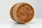 Wooden winery barrel with white background, 3d rendering