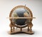 Wooden World Globe Ornament