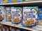 Woodinville, WA USA - circa December 2022: Close up view of Cinnamon Toast Crunch cereal for sale inside a Haggen grocery store