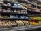 Woodinville, WA USA - circa September 2022: Close up view of produce for sale in the refrigerated section of a Haggen grocery