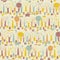 Woodland Animals seamless pattern