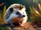 Woodland Explorer: Hedgehog Roaming Amidst Nature\'s Tapestry