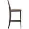 Woodlands Bar Stool with white background,HENRIKSDAL Bar stool with backrest, Bar stool with backrest frame, Stag Bar Stool Mocca