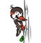 Woodpecker bird cartoon illustration