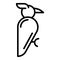 Woodpecker nest icon, outline style