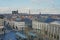 Woodrow wilson sqare and Rooftops and towers of Ghent, Belgium