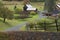 Woodstock barn in Vermont during autumn