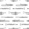 Woodwind instruments hand drawn outline seamless pattern