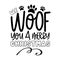 We woof you a Merry Christmas - funny greeting for Christmas