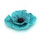 Wool felted flower poppy brooch