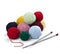 Wool knitting needlecraft