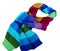 Wool scarf rainbow