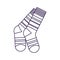 Wool socks isolated vector icon