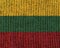 Wool Textured Flag - Lithuania